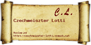 Czechmeiszter Lotti névjegykártya